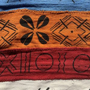 Tissu : motif d'Afrique multi-couleur